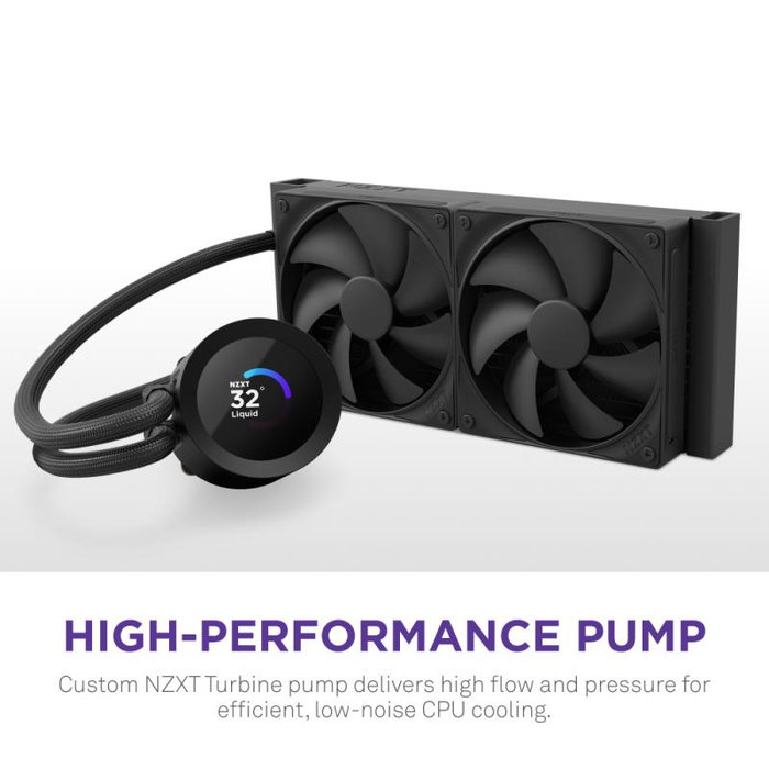 NZXT Kraken Plus 280 - Refroidisseur liquide (RL-KN280-B2) Noir pour PC