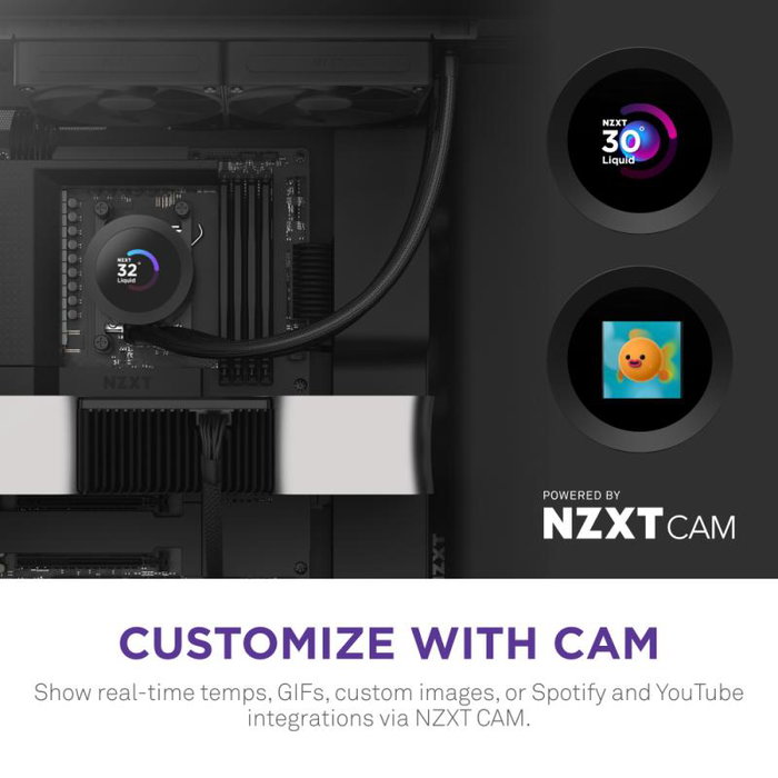 NZXT Kraken Plus 280 - Refroidisseur liquide (RL-KN280-B2) Noir pour PC