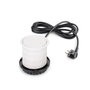 Emuca Multiconnecteur Vertikal Push 100, 3 prises Schuko, USB A et C, blanc