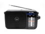 Elbe RF-942 Radio portable AM/FM de table, alimentation électrique ou sur piles, antenne télescopique, sortie casque jack 3.5mm, couleur rouge