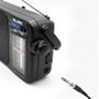 Elbe RF-942 Radio portable AM/FM de table, alimentation électrique ou sur piles, antenne télescopique, sortie casque jack 3.5mm, couleur rouge