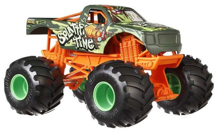 Mattel Monster Truck Camion Grand Modèle à l'Échelle 1:24 - Série aléatoire - Version espagnole/portugaise