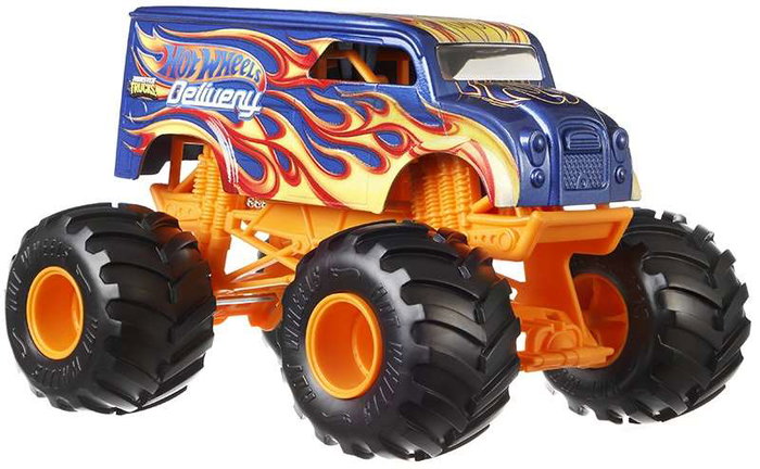 Mattel Monster Truck Camion Grand Modèle à l'Échelle 1:24 - Série aléatoire - Version espagnole/portugaise