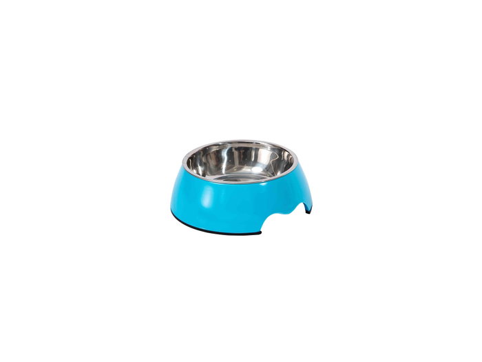 Freedog Bol en Mélamine et Inox Bleu M 16cm - 380ml Freedog Bol en Mélamine et Inox Bleu M 16cm - 380ml