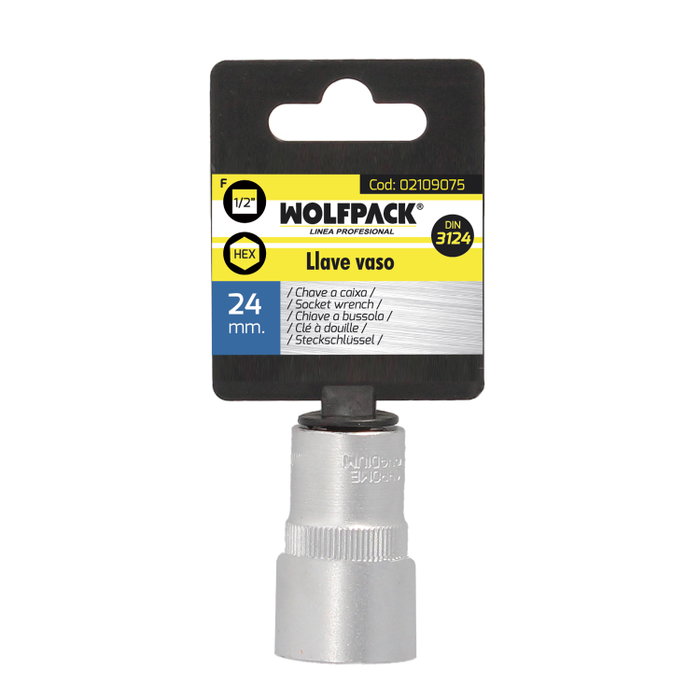 WOLFPACK LINEA PROFESIONAL Clé à douille hexagonale Maurer 1/2 24mm