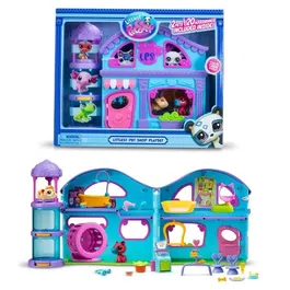 Bandai Littlest Pet Shop LPS Coffret de Jeu avec 4 Pièces, 3 Animaux Dont 1 Exclusif - Idéal Enfants à Partir de 4 Ans