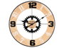 Giftdecor Horloge Murale Engrenage Métal 60 cm Marron Noir (Set de 4)