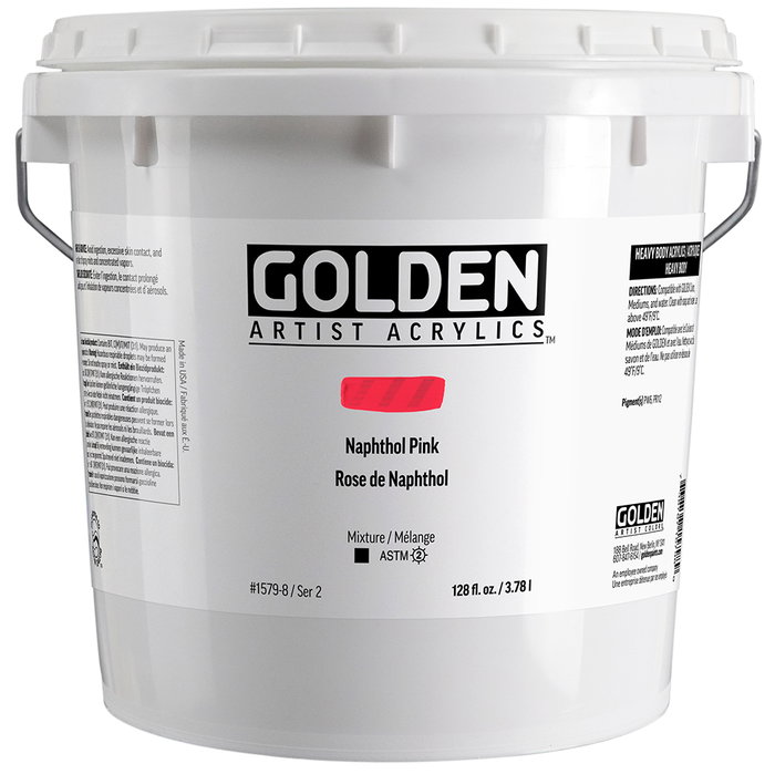 Golden Heavy Body Couleurs Acryliques Naphthol Rose 3,78 L Golden Heavy Body Couleurs Acryliques Naphthol Rose 3,78 L