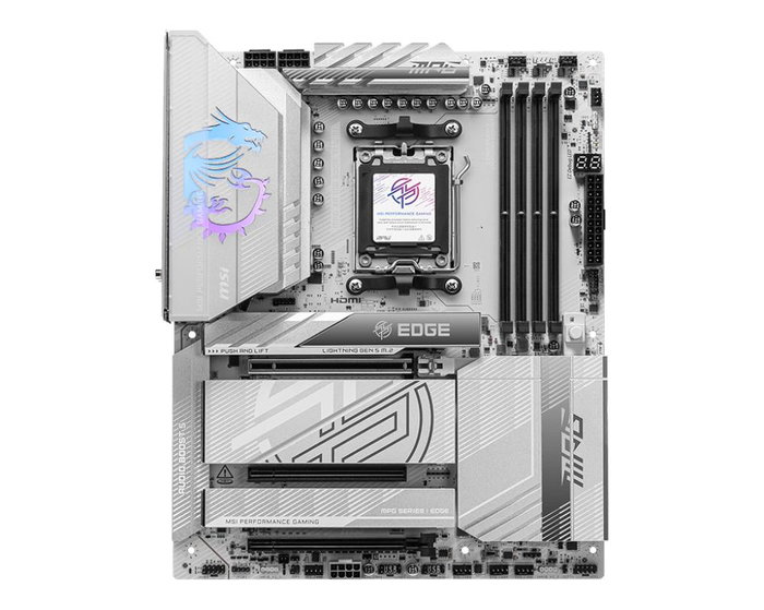 MSI 911-7E59-05S Carte mère MPG X870E Edge ATX Socket AM5 Chipset AMD B840 DDR5 Wi-Fi 7 Bluetooth 5.4 MSI 911-7E59-05S Carte mère MPG X870E Edge ATX Socket AM5 Chipset AMD B840 DDR5 Wi-Fi 7 Bluetooth 5.4