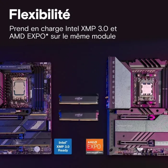 Mémoire RAM Crucial 32 GB DDR5 6000 MHz
