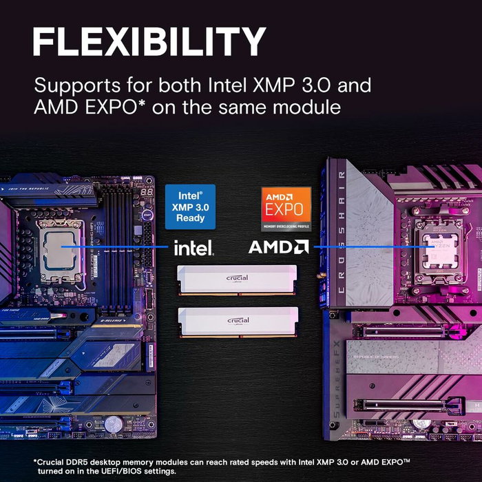 Mémoire RAM Crucial 32 GB DDR5 6000 MHz