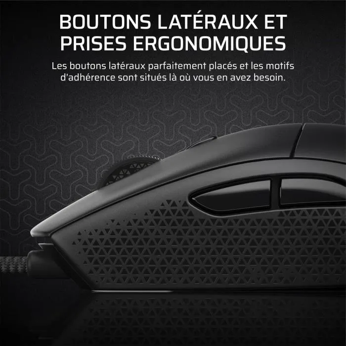 Corsair Souris Gaming M55 Wired 16.000 DPI Ergonómique Rétroéclairage RGB COR1725844600629
