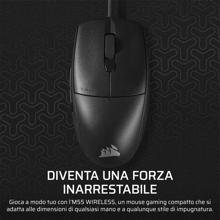Corsair Souris Gaming M55 Wired 16.000 DPI Ergonómique Rétroéclairage RGB COR1725844600629