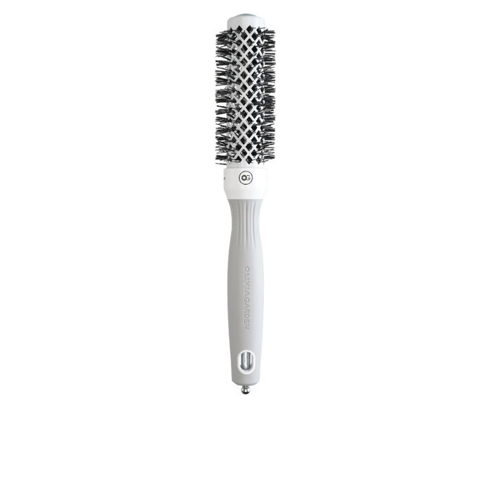 Olivia Garden Brosse Expert Blowout Shine 25 mm Blanc & Gris