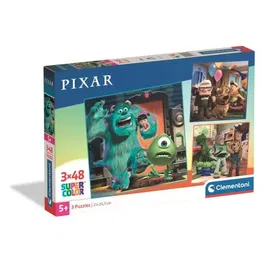Clementoni 25065 - Coffret 3 Puzzles Disney Pixar pour Enfants - 48 Pièces Chacun - Fabriqué en Italie