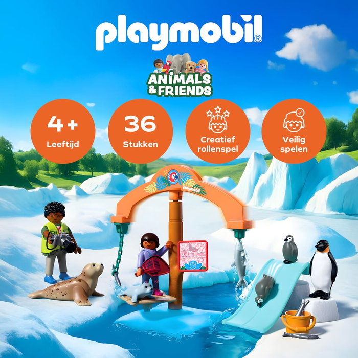 Playmobil Zoo : À la découverte de la banquise 72073 Playmobil Zoo : À la découverte de la banquise 72073