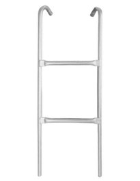 Ociotrends - Échelle de sécurité pour trampoline d'un diamètre jusqu'à 10 pieds (3 mètres) avec marchepied stable, couleur argent