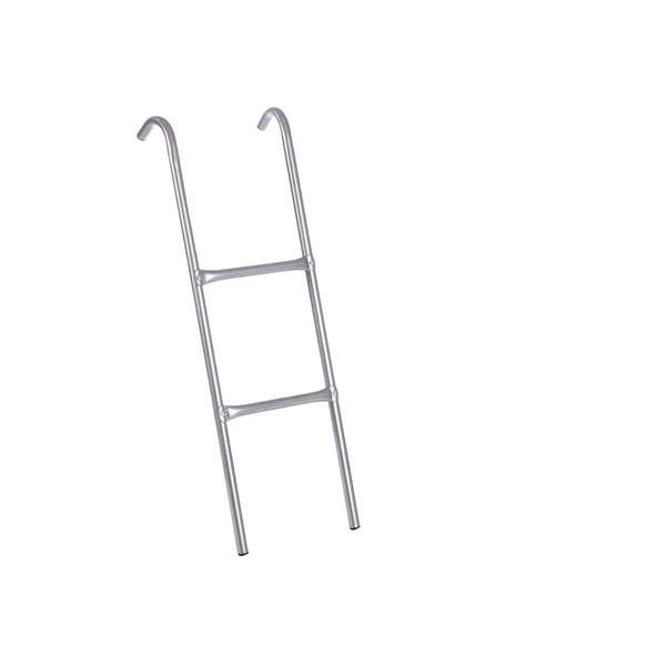 Ociotrends - Échelle de sécurité pour trampoline d'un diamètre jusqu'à 10 pieds (3 mètres) avec marchepied stable, couleur argent