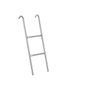 Ociotrends - Échelle de sécurité pour trampoline d'un diamètre jusqu'à 10 pieds (3 mètres) avec marchepied stable, couleur argent
