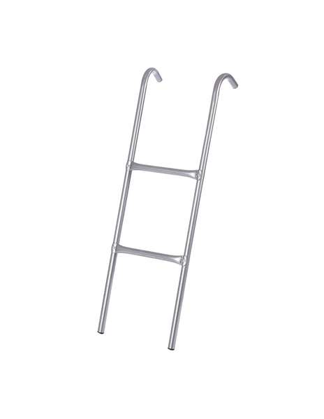Ociotrends - Échelle de sécurité pour trampoline d'un diamètre jusqu'à 10 pieds (3 mètres) avec marchepied stable, couleur argent