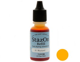 Tsukineko Encre STAZON Recharge 15ml Moutarde