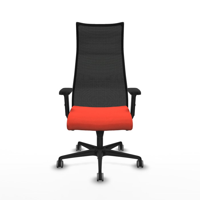 Piqueras y Crespo Chaise de Bureau Albacete Orange Foncé et Noir