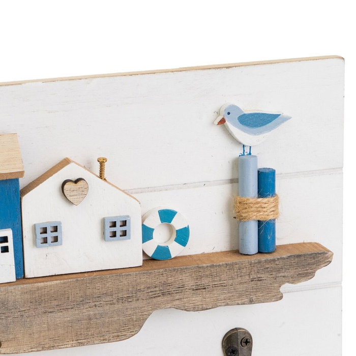 BigBuy Home Portemanteau Blanc Naturel Métal Fer Bois MDF BigBuy Home Portemanteau Blanc Naturel Métal Fer Bois MDF