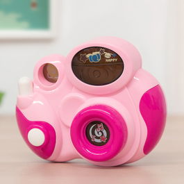 Jouet Camera Photo pour Enfants - Appareil Photo Imitation avec Son et Lumières, Roses, 18 Mois et Plus