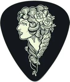 DUNLOP Pack de 36 Médiators Lucky 13 Series III Voodoo Queen - 1,00 mm