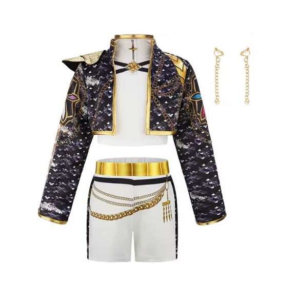 Rubies Costume Kpop Rumi Golden Deluxe - Taille 5-6 ans (110-116 cm) Rubies Costume Kpop Rumi Golden Deluxe - Taille 5-6 ans (110-116 cm)