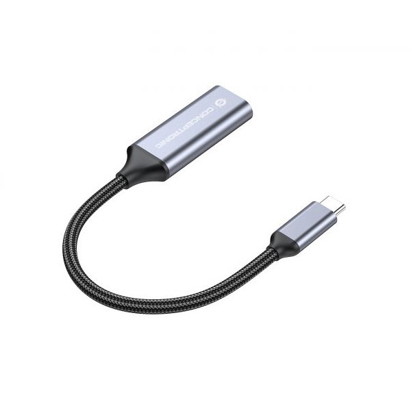 Conceptronic Adaptateur USB-C vers HDMI 4K 60Hz avec câble tressé – Connectique pour ordinateur portable, tablette et smartphone Conceptronic Adaptateur USB-C vers HDMI 4K 60Hz avec câble tressé – Connectique pour ordinateur portable, tablette et smartphone