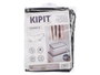 Kipit Boîte de Rangement Pliable 45 x 30 x 20 cm en Tissu Blanc (Set de 24)