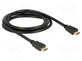 DELOCK Câble HDMI 2m Noir High Speed + Ethernet