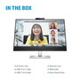 HP Écran de conférence HP E27m G4 - Écran QHD 27" avec webcam rétractable 5 MP, micros, haut-parleurs et USB-C 65W pour vidéoconférence Zoom