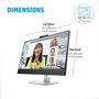 HP Écran de conférence HP E27m G4 - Écran QHD 27" avec webcam rétractable 5 MP, micros, haut-parleurs et USB-C 65W pour vidéoconférence Zoom