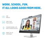 HP Écran de conférence HP E27m G4 - Écran QHD 27" avec webcam rétractable 5 MP, micros, haut-parleurs et USB-C 65W pour vidéoconférence Zoom