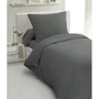 Home Linge Passion HP72077 Ensemble de couette 2 pièces Microfibre 140 x 200 cm Gris anthracite