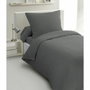 Home Linge Passion Parure de couette 2 pièces Gris anthracite 140 x 200 cm
