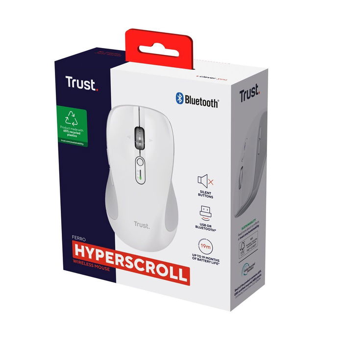 Souris Trust 25674 Blanc 3200 DPI Souris Trust 25674 Blanc 3200 DPI