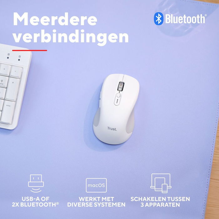 Souris Trust 25674 Blanc 3200 DPI Souris Trust 25674 Blanc 3200 DPI