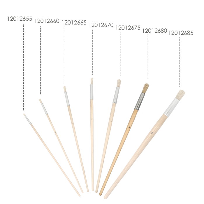 WOLFPACK LINEA PROFESIONAL Pinceau rond poils blancs Nº 10
