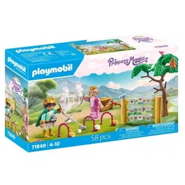 PLAYMOBIL 71849 - Jeu de jardin royal avec enfants, croquet et jeu morpion, ensemble de figurines et accessoires pour jeu créatif