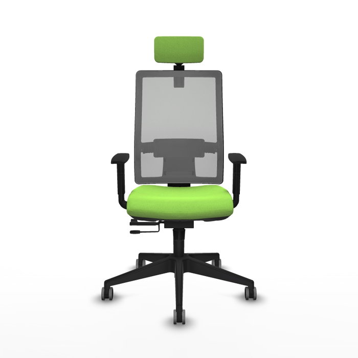 Piqueras y Crespo Chaise de Bureau Horna Pistache et Gris avec Appui-tête 2D Piqueras y Crespo Chaise de Bureau Horna Pistache et Gris avec Appui-tête 2D