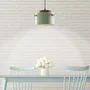 Averie SKD-P1013-T - Lampe suspendue design moderne en métal et bois - Disponible en blanc, vert olive, saumon et turquoise
