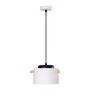 Averie SKD-P1013-T - Lampe suspendue design moderne en métal et bois - Disponible en blanc, vert olive, saumon et turquoise