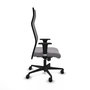 Piqueras y Crespo Chaise de Bureau Albacete avec mécanisme Sincro, Gris et Noir