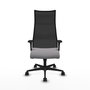Piqueras y Crespo Chaise de Bureau Albacete avec mécanisme Sincro, Gris et Noir