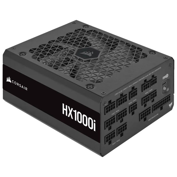 Corsair HX1000i CP-9020259-EU - Alimentation PC 1000W 80 PLUS Platinum, ATX 3.0, Modularité Câbles Noirs