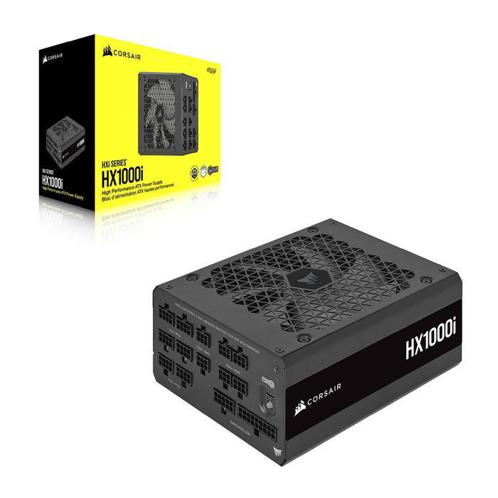 Corsair HX1000i CP-9020259-EU - Alimentation PC 1000W 80 PLUS Platinum, ATX 3.0, Modularité Câbles Noirs