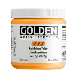 Golden Couleur Acrylique Heavy Body Isoindolinone Jaune 237 ml